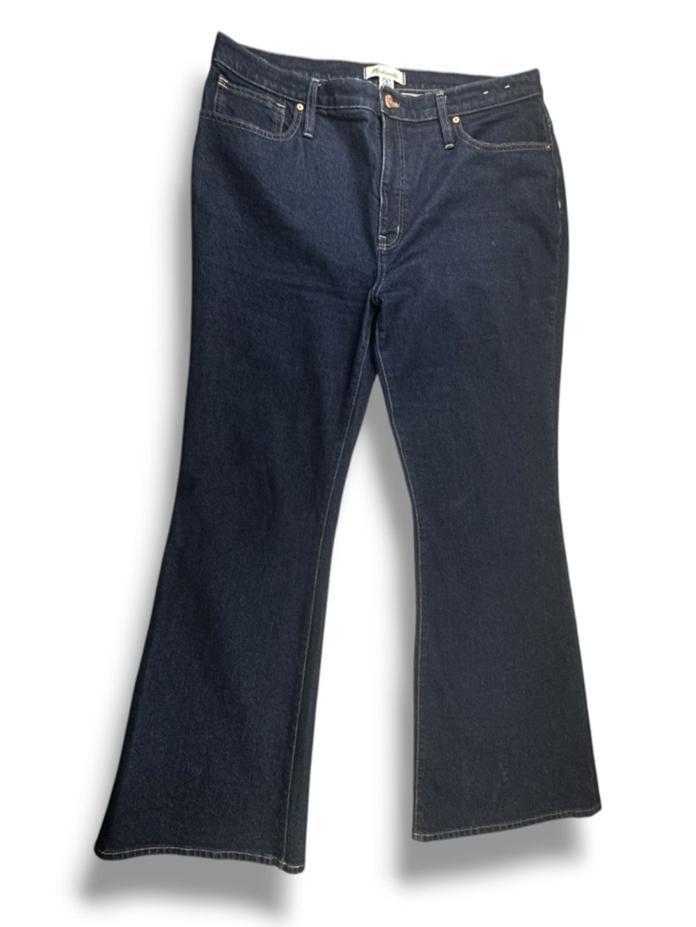 Madewell Skinny Flare Jeans Dark Wash Womens Plus Size 33